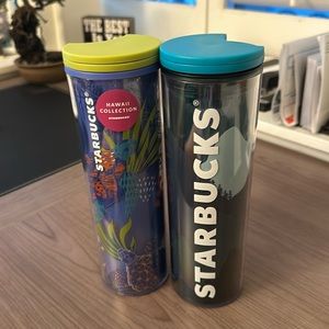 2-Starbucks 16 oz Tumblers Hawaii & Blue Mountains NWT